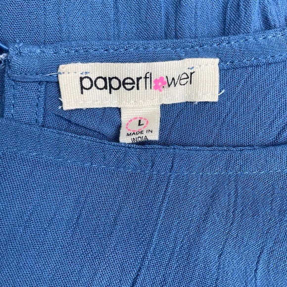 Paper Flowers NWT boho lightweight pullover L top - Picture 10 of 12